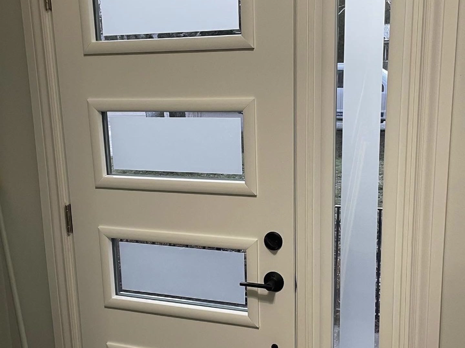 Modern Interior Entry Door with Privacy Glass
