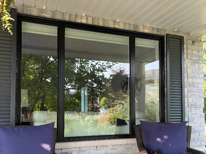 Elegant Black Picture Window Upgrade