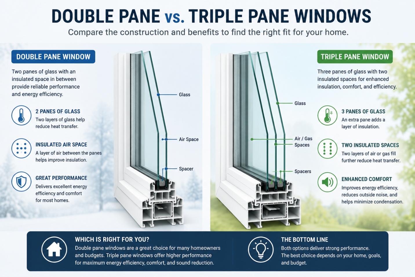 Double Pane vs Triple Pane Windows